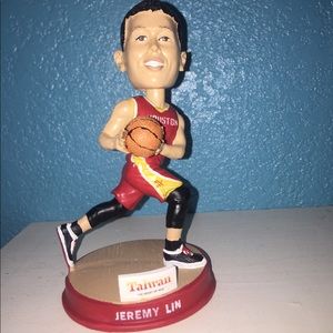 A Jeremy Lin collectible bobblehead.